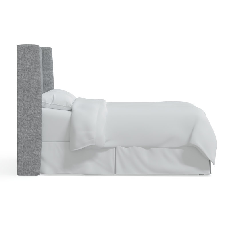 Tilly Upholstered Headboard, Full, Zuma Pumice Textured Linen