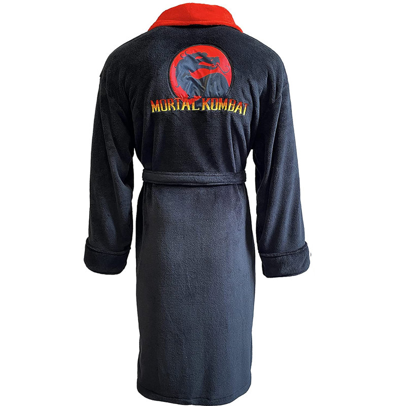 Mortal Kombat Logo Mens Bathrobe