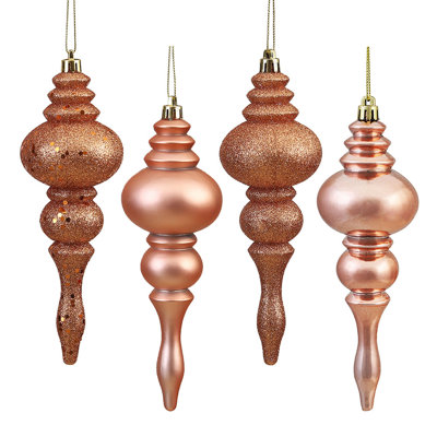 7" Finial Ornament 8/Pk