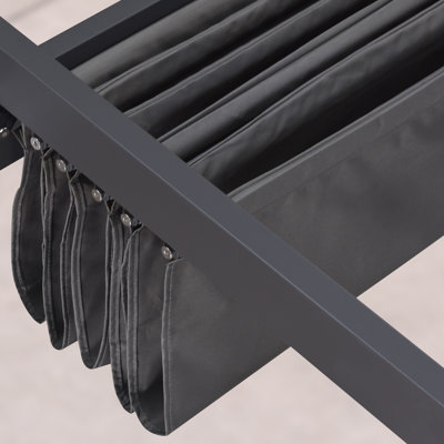 Purple Leaf Outdoor Retractable Pergola Replacement Canopy