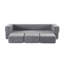 Canapé modulaire convertible 3 pieds avec repose-pieds Ebern Designs-79312825