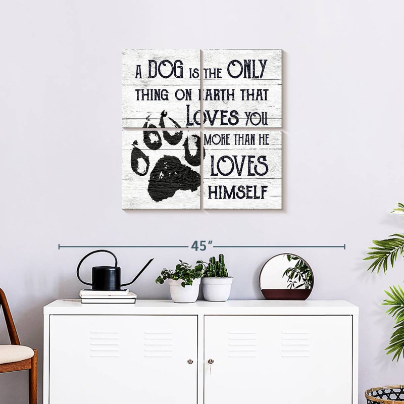 Amour inconditionnel de Tergel Dog, H 26 po x l 26 po
