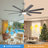 Bladehoneybee 66 in. Smart Ceiling Fan with Dimmable LED Light, Reversible DC Motor, and Remote Control-110330183