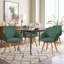Swivel Linen Modern Upholstered Back Dining & Side Chair-332047148-496446514