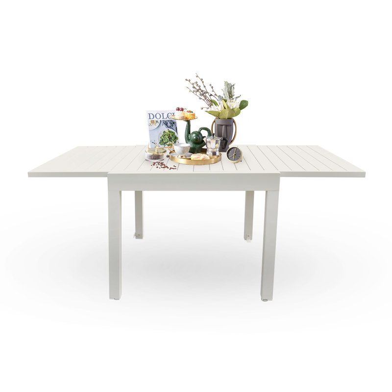 Londonshire Rectangular Metal Outdoor , 70.8'' in. W 35.4'' in. D, White