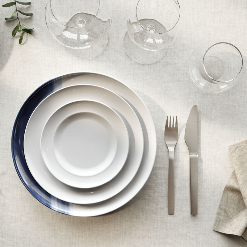 KOPPEL Side Plate Set, 4pcs, in white porcelain