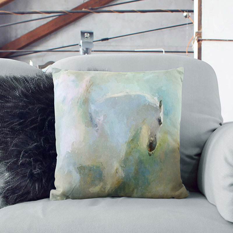Square Throw Cushion, 55cm H x 55cm W x 20cm D