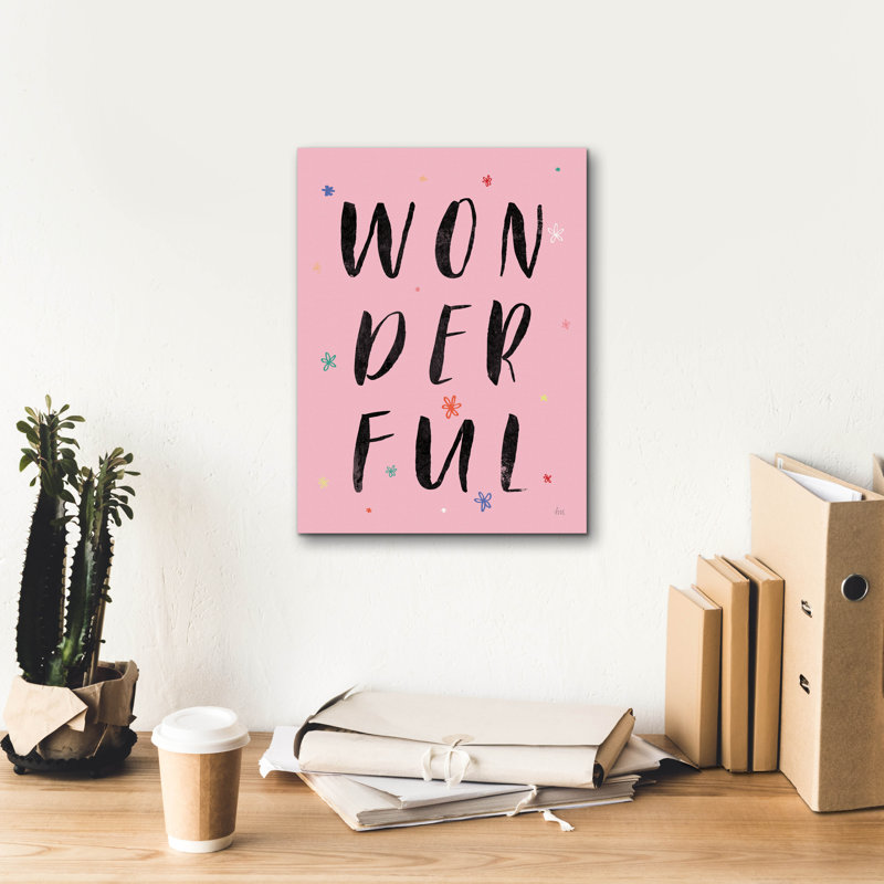 Art mural sur toile Epic Graffiti «Colorful Bold Words 1» par Laura Marshall, H 16 po x l 12 po x P 0,75 po