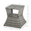 Table d'appoint en osier de rotin avec trou pour parasol Outsunny