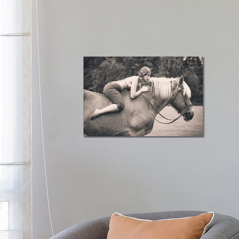 Off To The Races by JAE - Wrapped Canvas Print, 66.04 cm H x 45.72 cm W x 3.175 cm D