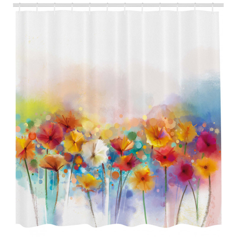 Kassandra Shower Curtain with Hooks Included, 70" H x 69" W