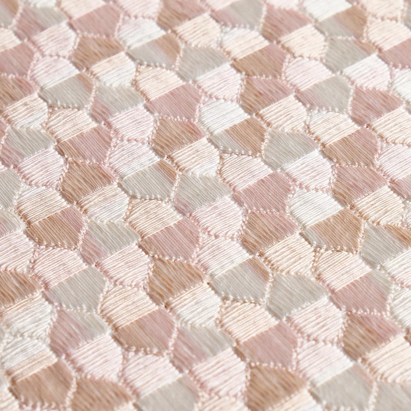 Tissu de broderie Ivins, Rougir