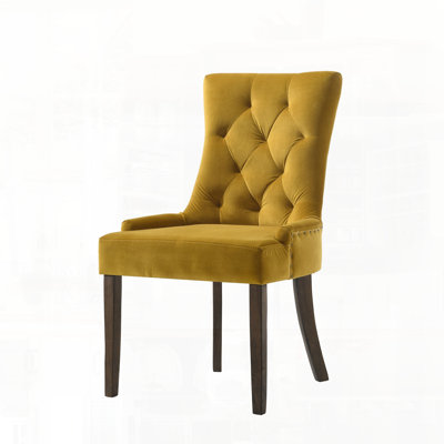 Ensemble de chaises d'appoint avec garniture cloutée chic pour une finition polie élégante