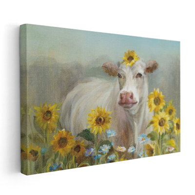 «Farm and Field I Blue Sky», reproduction d'art sur toile