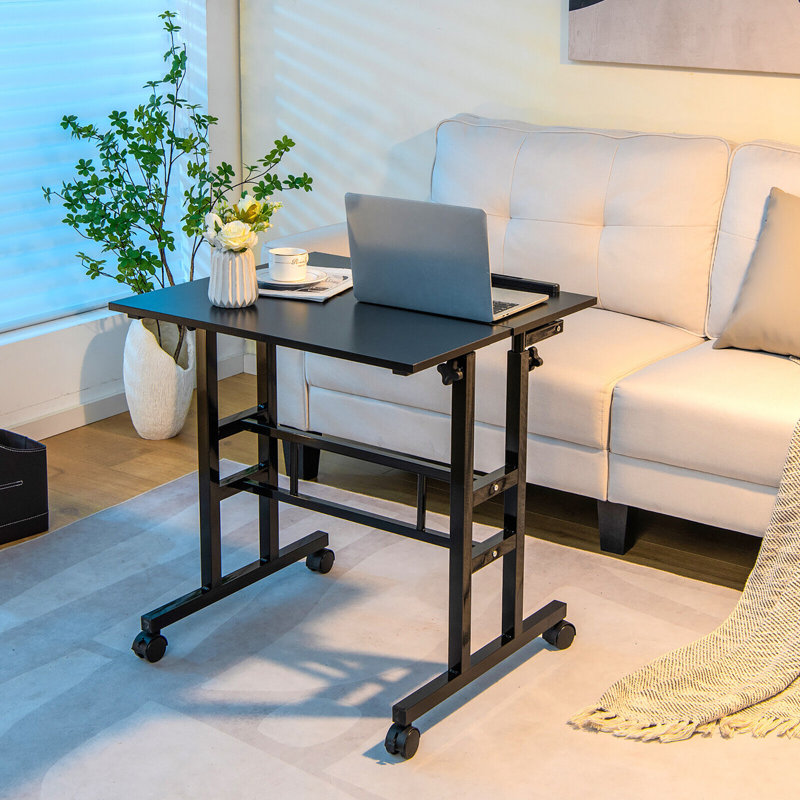 Linco Adjustable Height Steel Standing Desk, Black