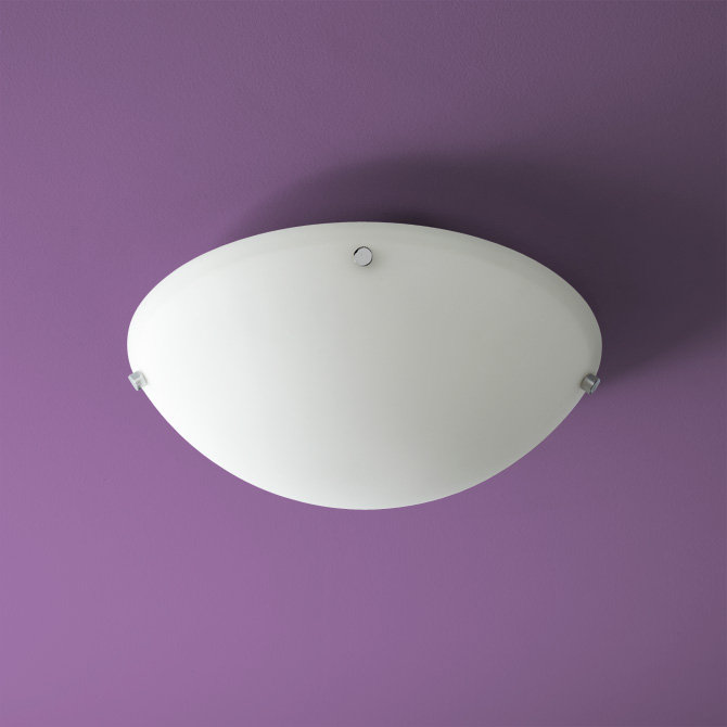 Sunfire Acrylic Flush Mount, Polished Chrome