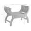 Mijares Solid Wood Accent Stool