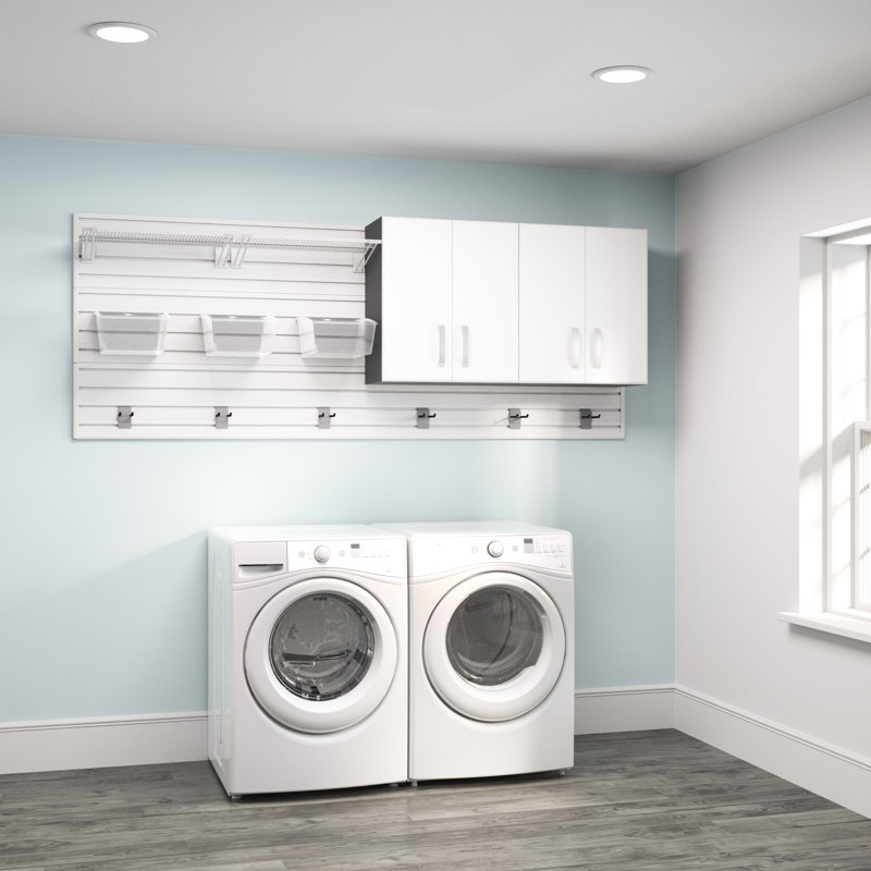 Starter Plastic Laundry Room Organizer, White