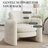 Double-layer Upholstered Armchair Barrel Accent Chair  -41378158
