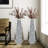 DeGrailly Handmade Mirrored Glass Floor Vase (Set of 2)