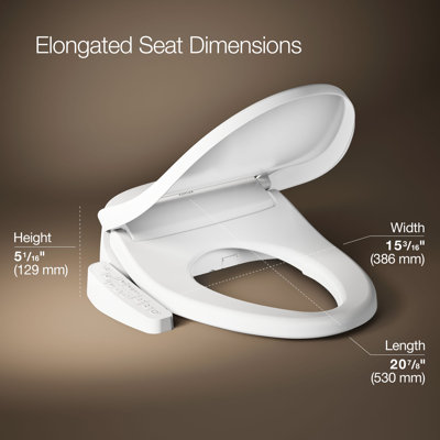 Purewash E580 Elongated Bidet Toilet Seat
