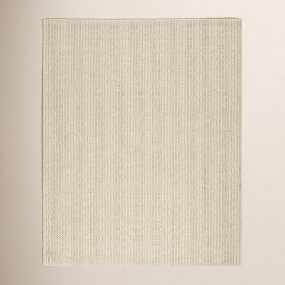 Alton Cream Hand-Woven Striped Wool Jute Rug