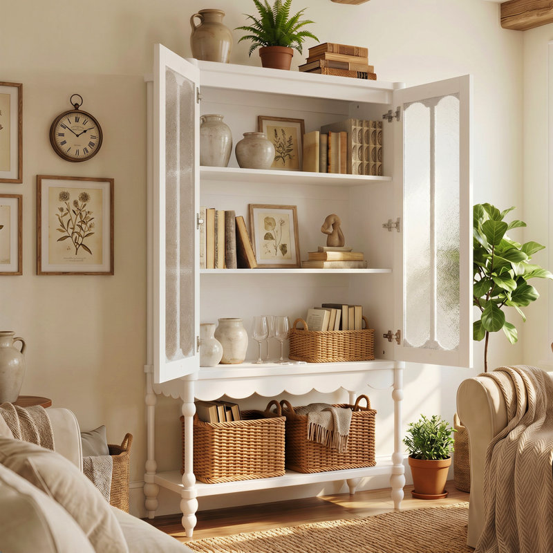 Vitrine élégante, Blanc