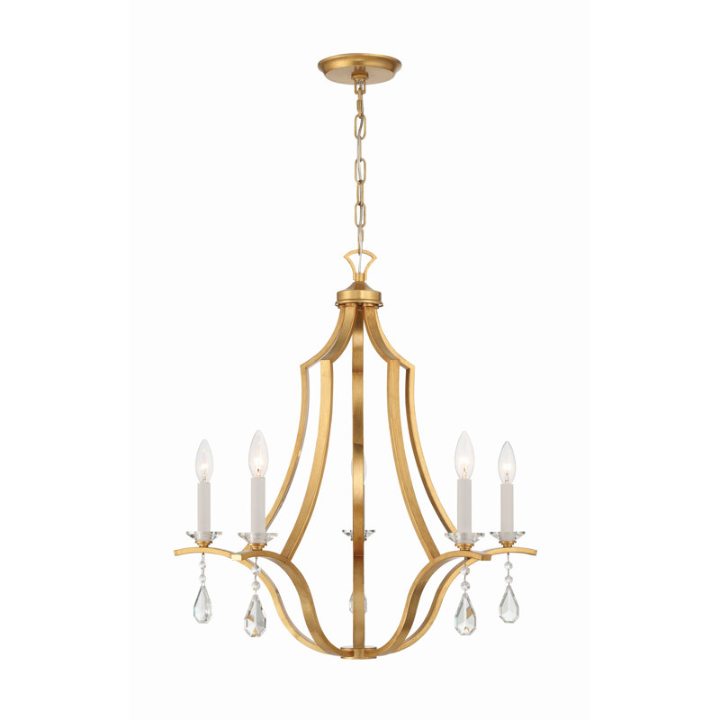 Keyrah 5 - Light Steel Dimmable Chandelier