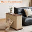 tout-en-un avec tables de bout à griffoir pour chat avec rangement, table d'appoint moderne en bois aggloméré