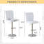 Ensemble de tabourets de bar pivotants à hauteur réglable Modern-1236772842