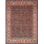 Herati Hand Knotted Wool Floral Area Rug in Navy