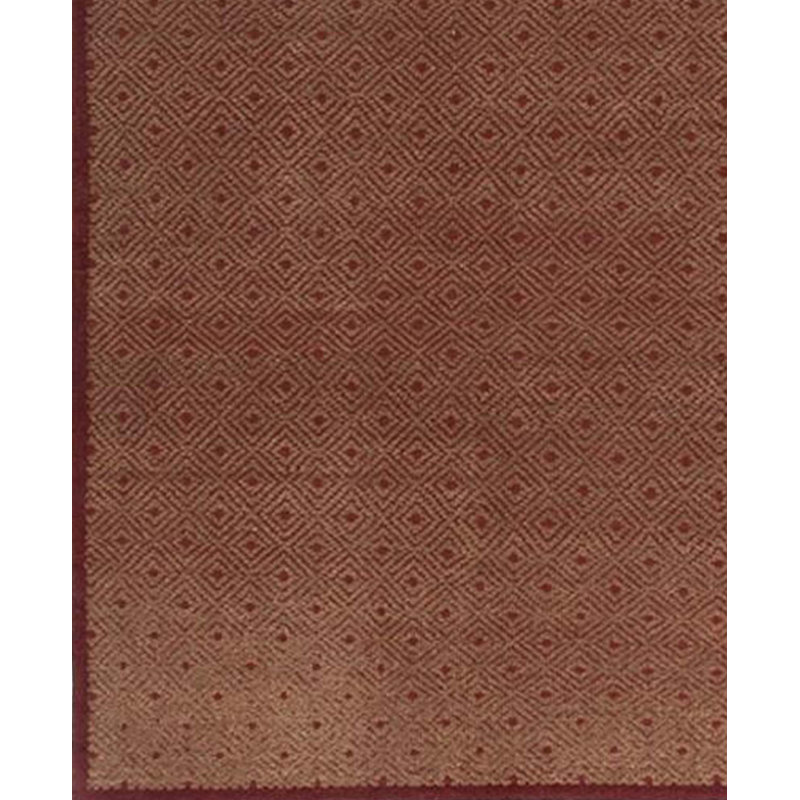 Tapis brun et vin de haute qualité noué à la main