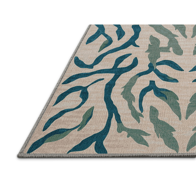 Tapis gris lavable à la machine, Rectangle 2 pi x 3 pi