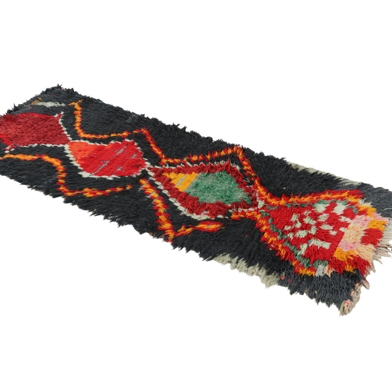 One-of-a-Kind 2'3”x6'2” Hand Knotted Area Rug
