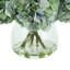 Hydrangeas in Glass Vase-1221587995