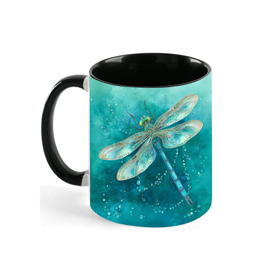 Dragonfly Coffee Mug Novelty Tea Cup Ceramic Mugs 11oz