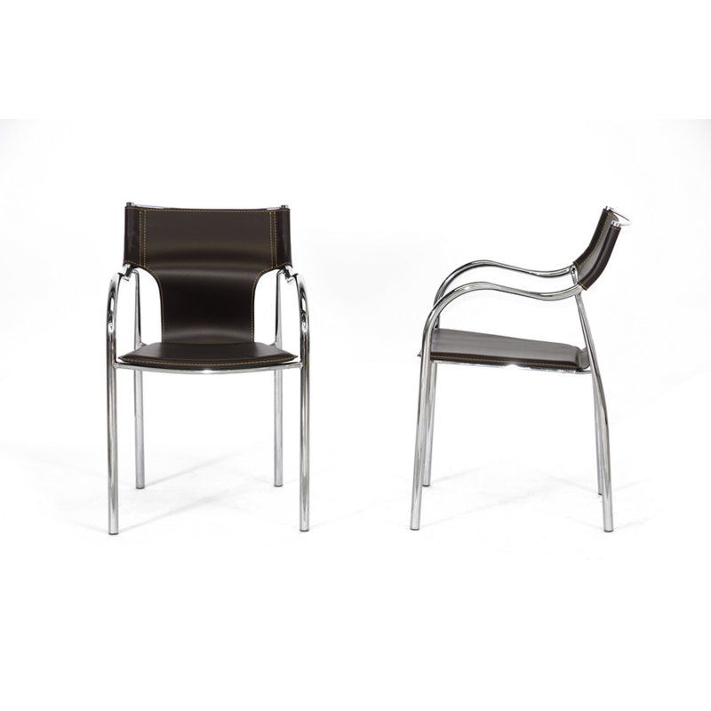 Chaise rembourrée Dartford, Brun