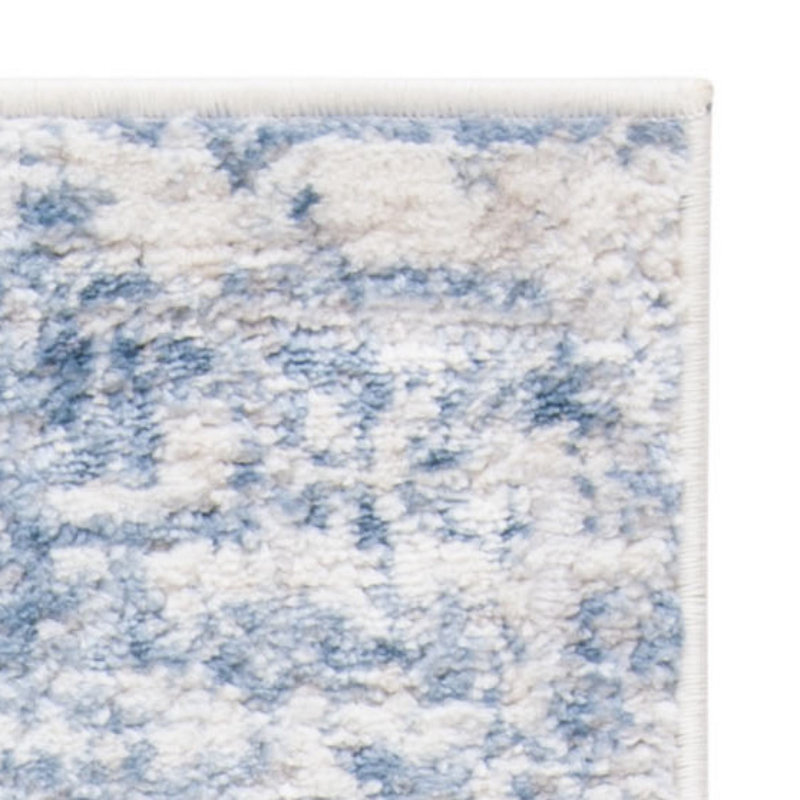 Tapis abstrait Grandview 700 Performance, Rectangulaire 3 pi x 5 pi, Light Blue/Ivory