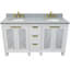 Ensemble de meuble-lavabo double 61 "avec miroir Schreck-278866354-278865999
