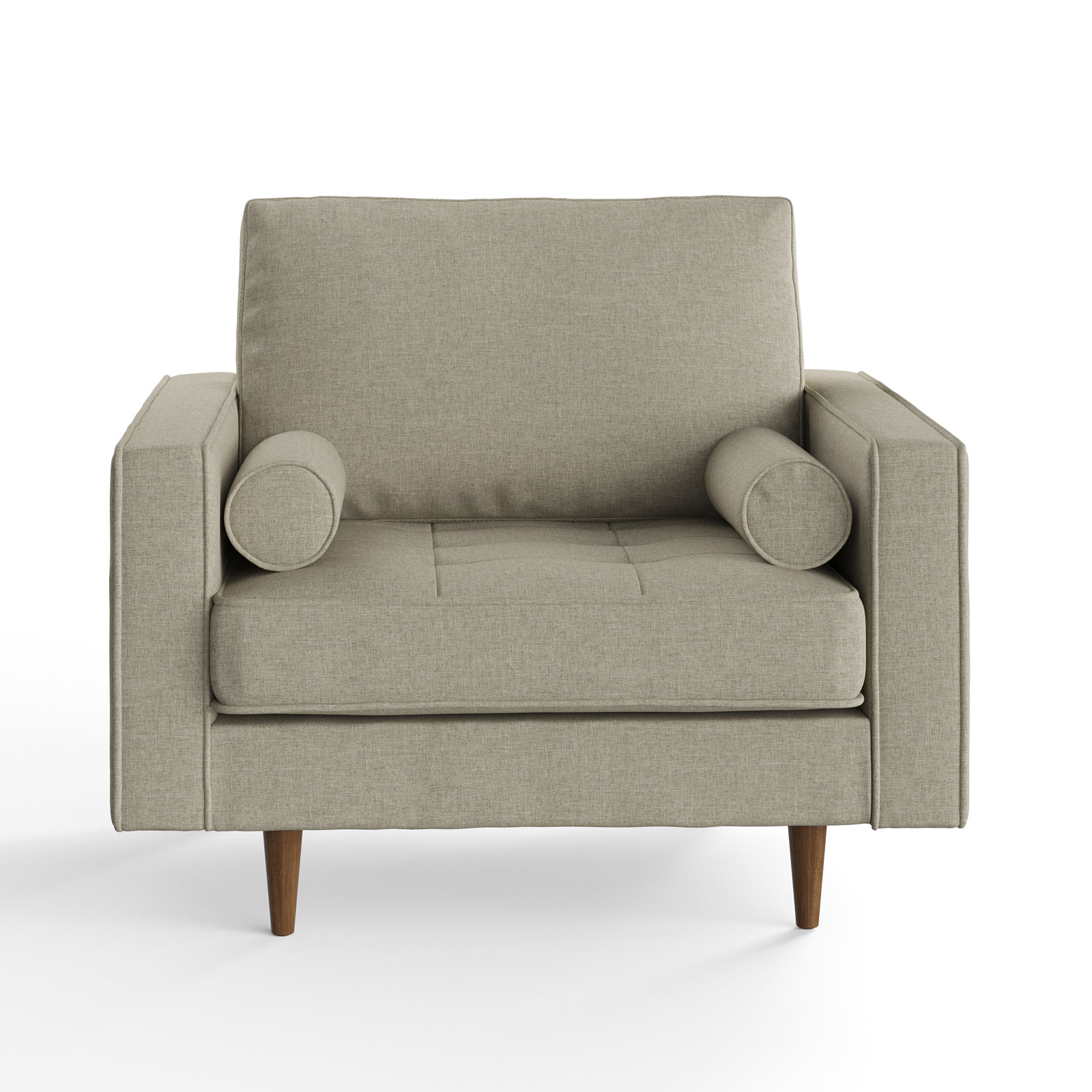 Pritchett Armchair, Beige Fabric