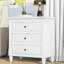 Rangement pour 3 tables de chevet blanches - Fabriqué pour rendre votre chambre à coucher plus organisée