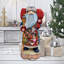 Masterpiece Wood Carved Here Comes Santa Claus Figurine