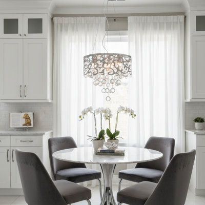 Lustre en cristal 5 lumières Transitional