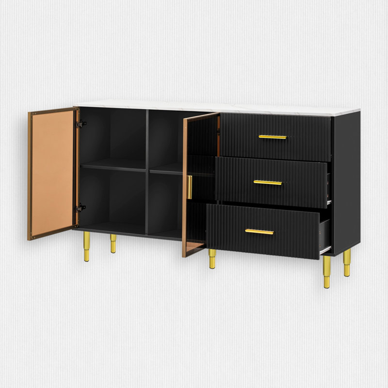 Jasmyne Accent Cabinet, Black