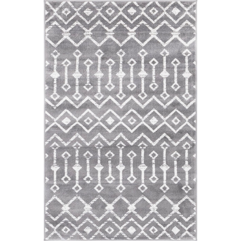 Aemtenan Abstract Indoor Rug, Rectangle 3'3" x 5'3"