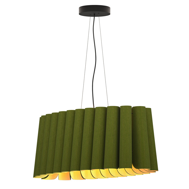 Luminaire suspendu Renata, Vert