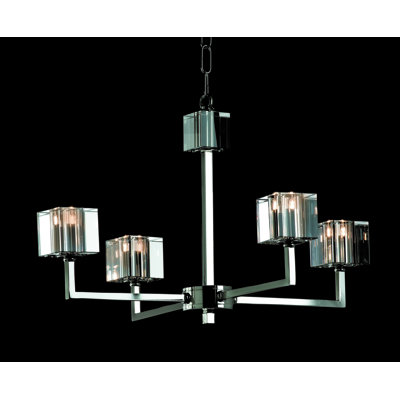 Kilmarnock 4-Light Shaded Chandelier