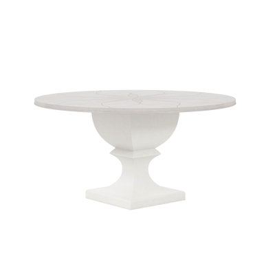 Mezzanine Round Solid Wood Pedestal Dining Table