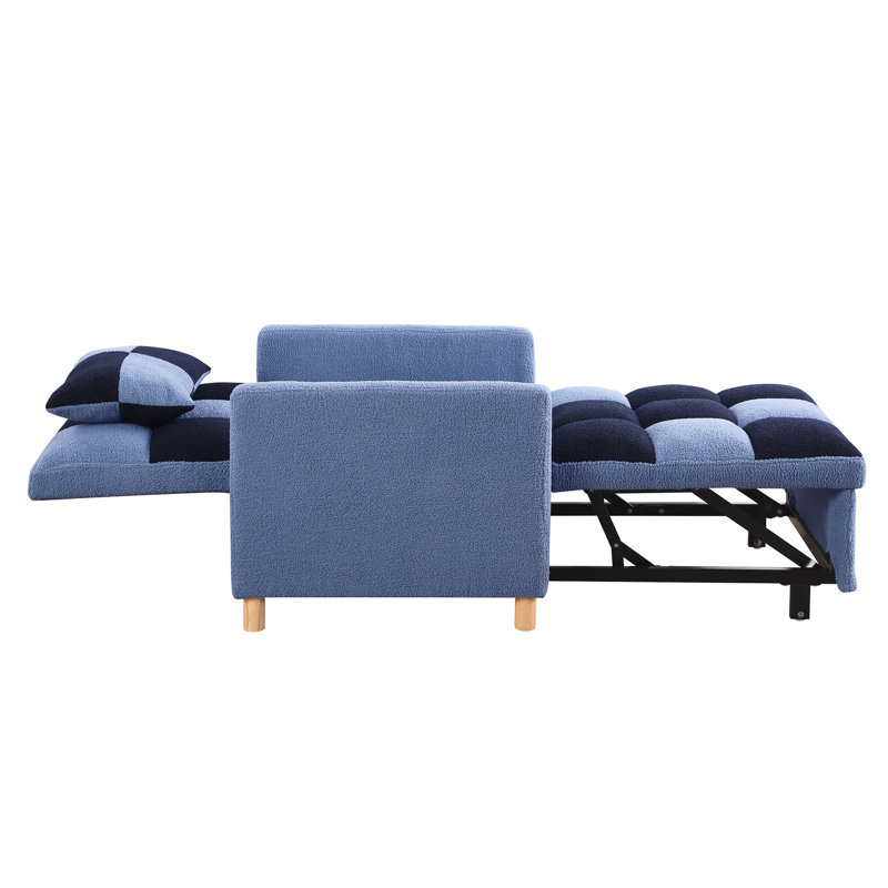Kayari Recliner, Blue 100% Polyester