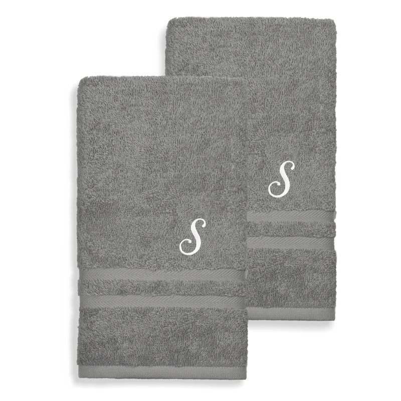 Débarbouillette 100% coton Denzi, S, Gris foncé